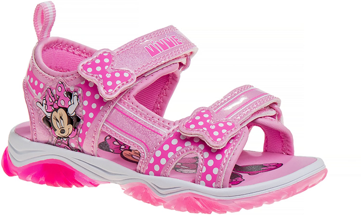 Disney Minnie Mouse Girl's Sneakers with Two White Lights TD - view number 3