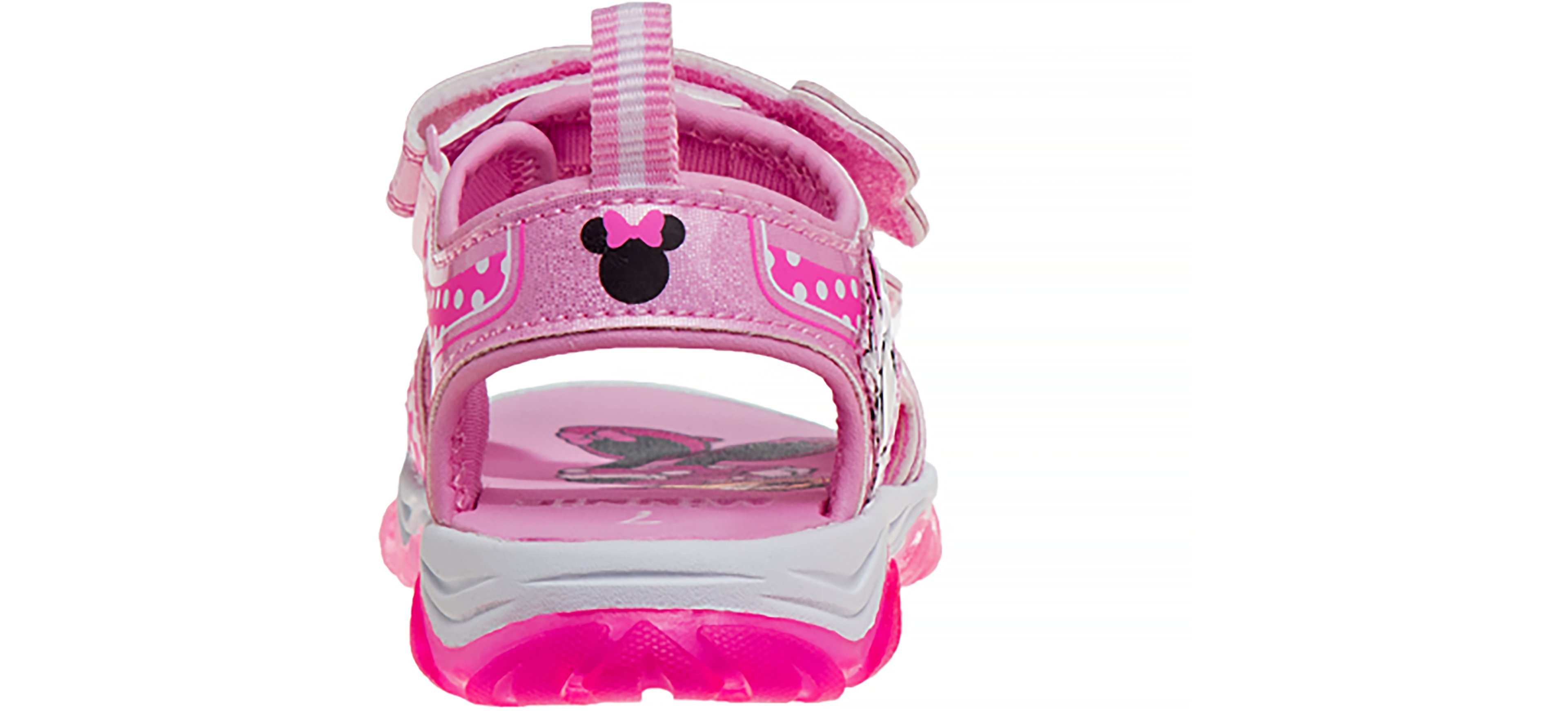 Disney Minnie Mouse Girl's Sneakers with Two White Lights TD