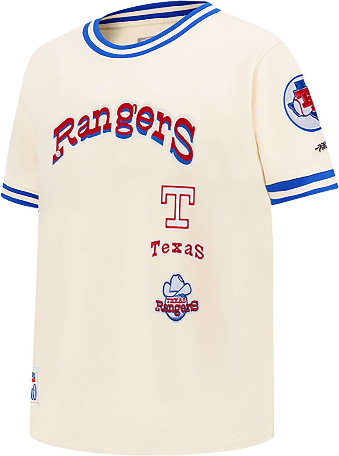 Pro Standard Boys' Rangers Retro Classic BB Striped Rib T-shirt - view number 2