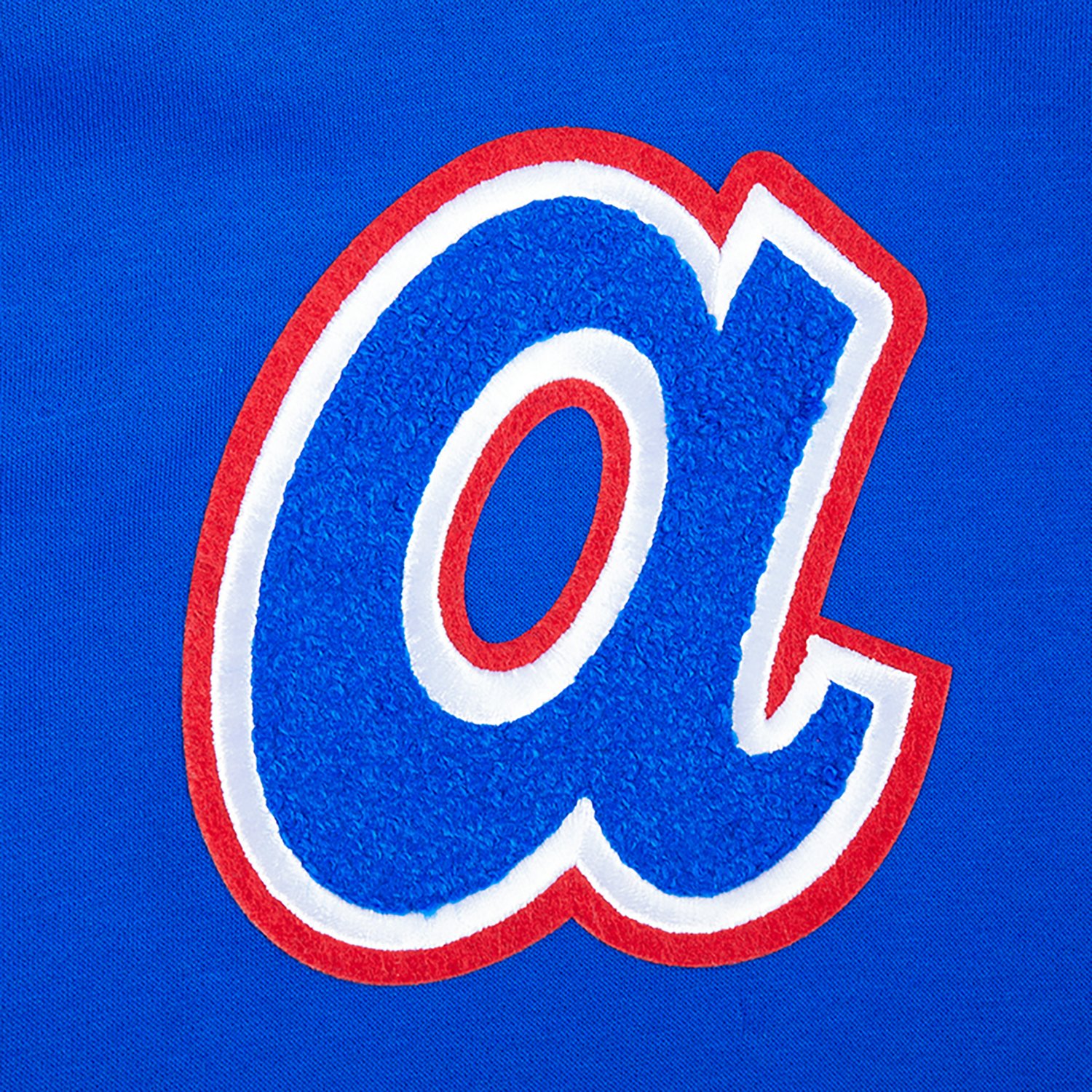 Pro Standard Boys' Atlanta Braves Retro Classic BB Rib Fleece Long Sleeve Hoodie - view number 5