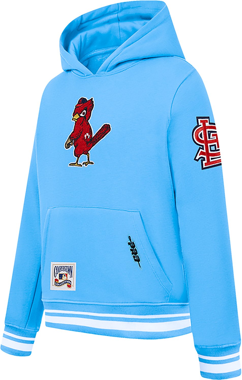 Pro Standard Boys' St. Louis Cardinals Retro Classic BB Rib Fleece Long Sleeve Hoodie - view number 2