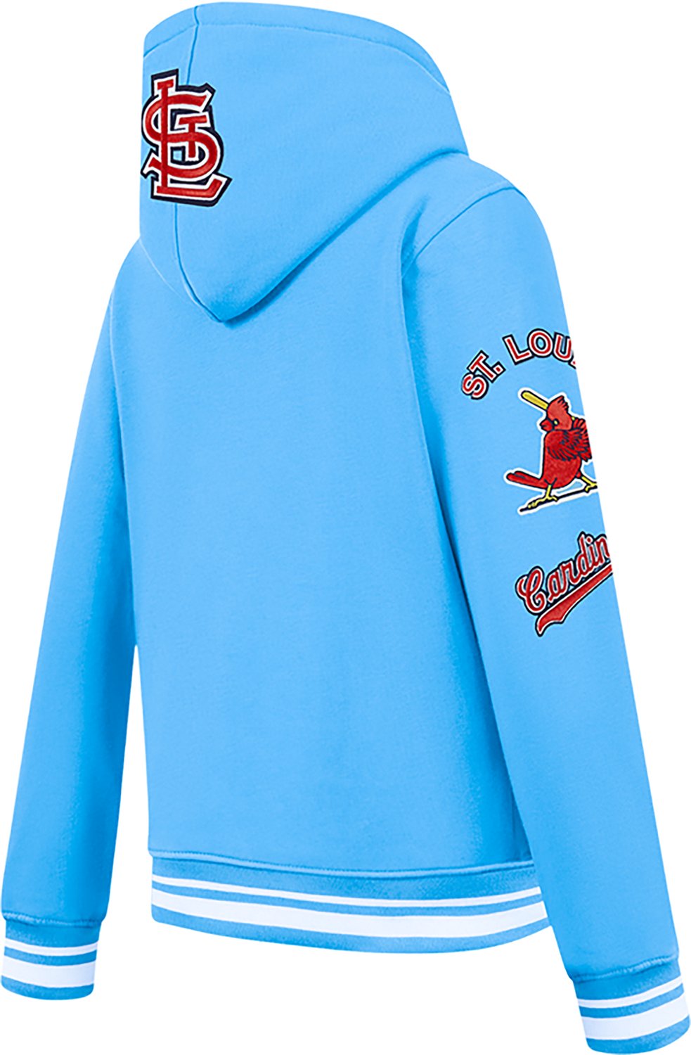 Pro Standard Boys' St. Louis Cardinals Retro Classic BB Rib Fleece Long Sleeve Hoodie - view number 4