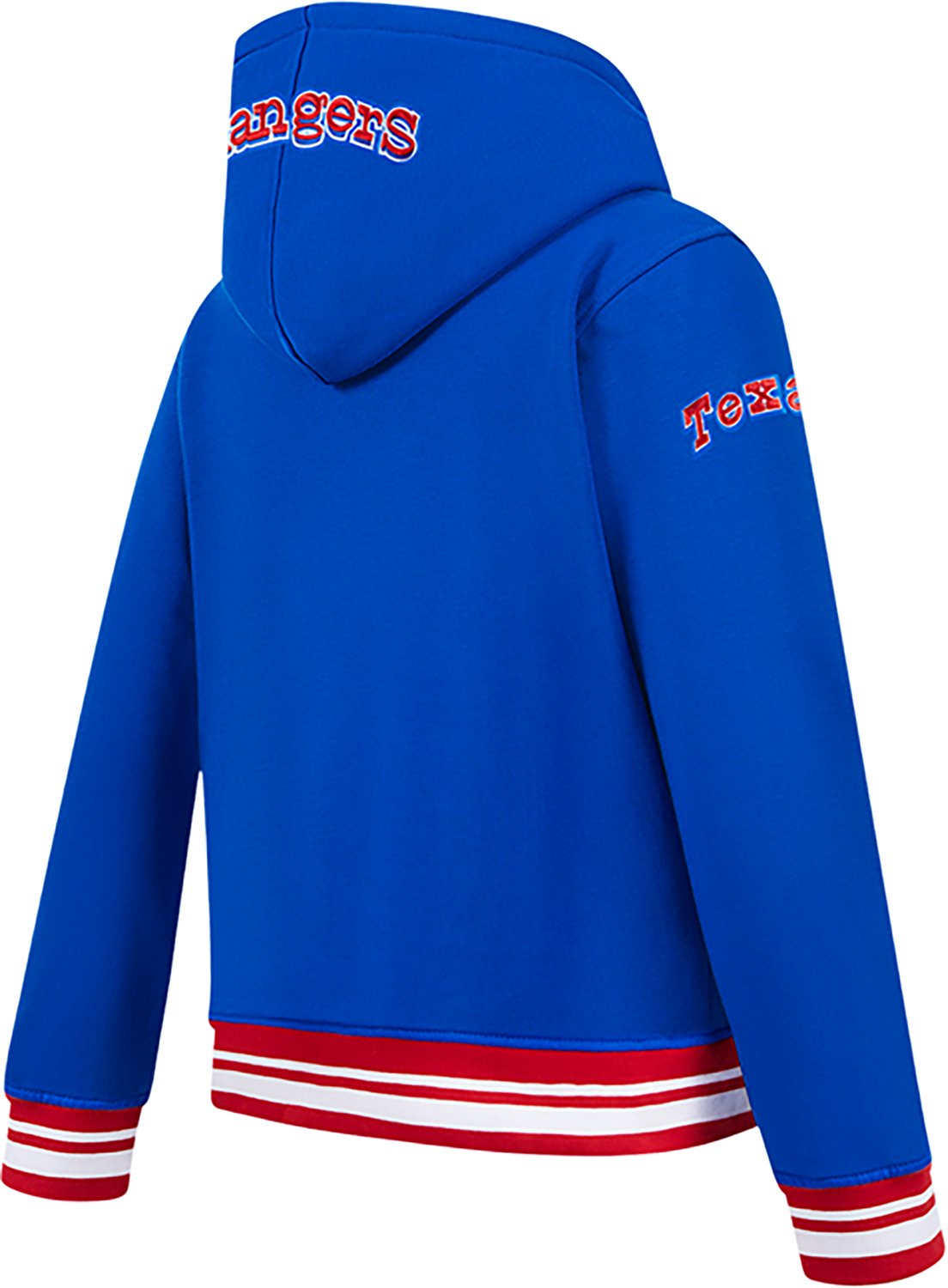 Pro Standard Boys' Texas Rangers Retro Classic BB Rib Fleece Long Sleeve Hoodie - view number 4
