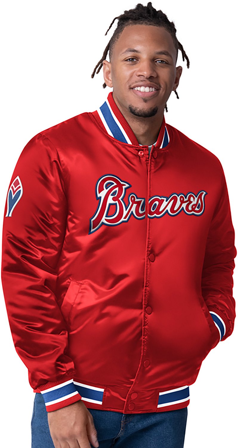 Starter Men's Atlanta Braves Closer Reversible Long Sleeve Jacket - view number 3