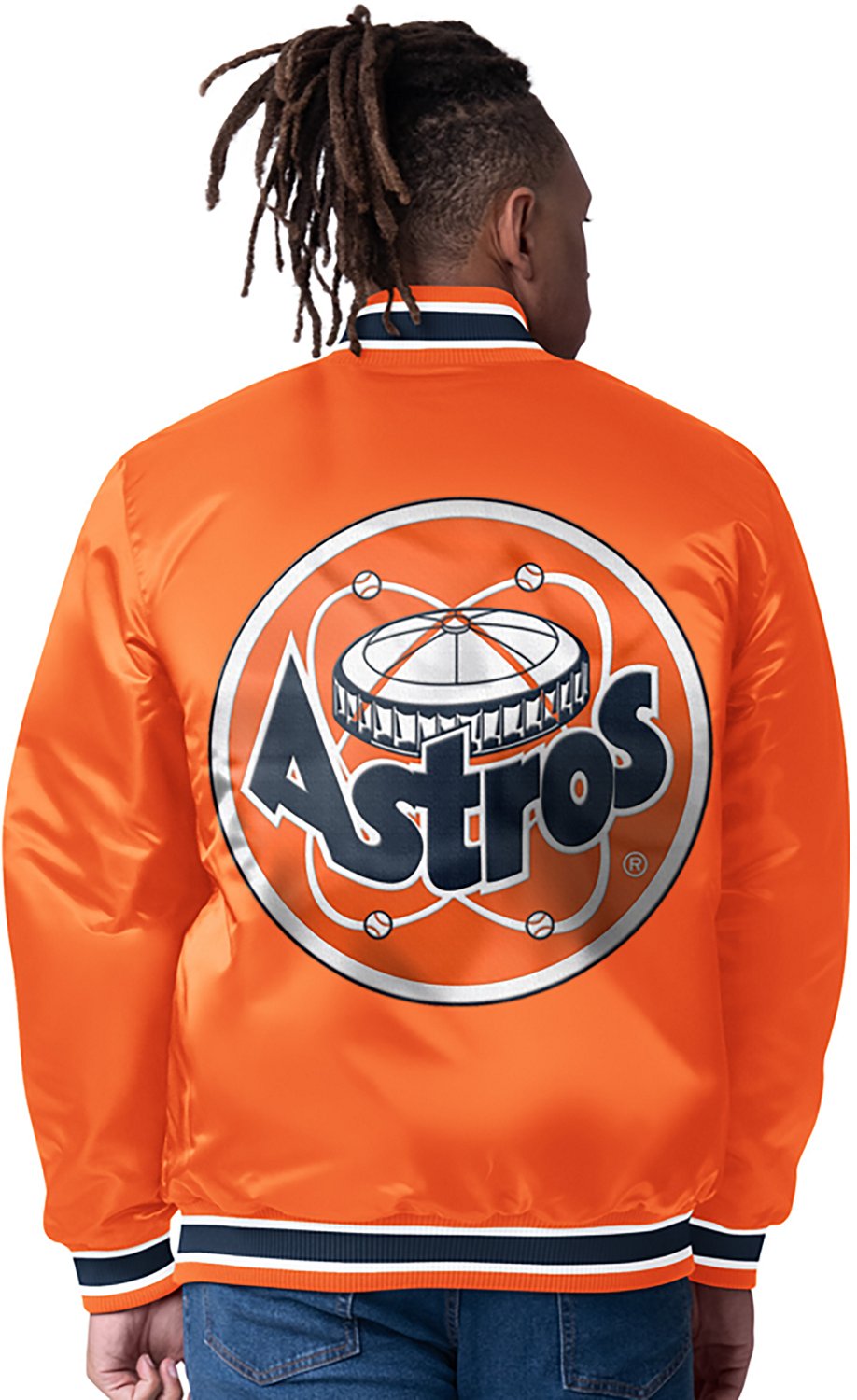 Starter Men's Houston Astros Closer Reversible Long Sleeve Jacket - view number 2