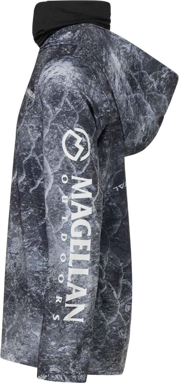 Magellan Outdoors Boys' Mossy Oak Coastal Gaiter Hoodie - view number 4