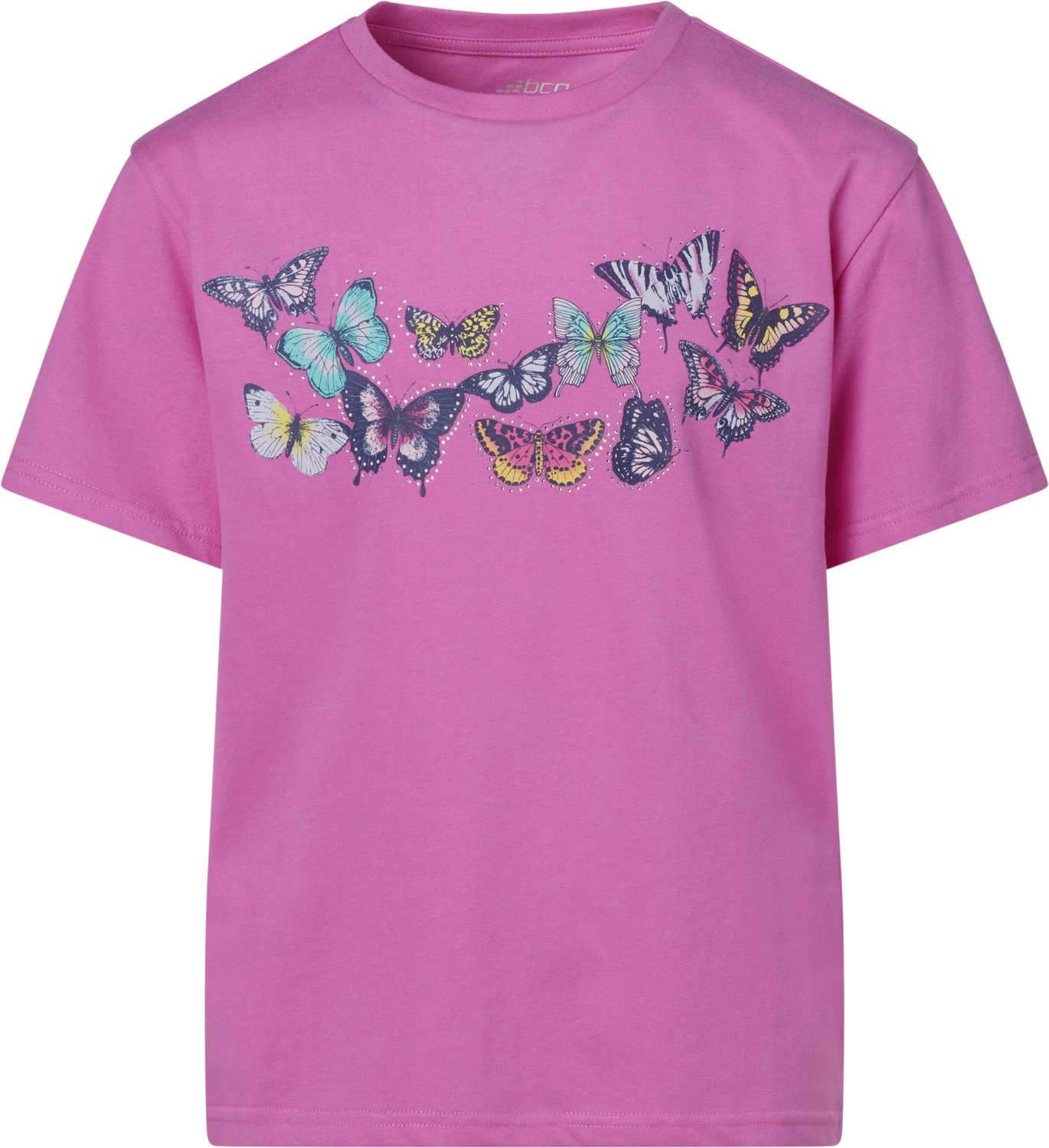 BCG Girls' Lifestyle Cotton Boxy Butterflies T-shirt - view number 1