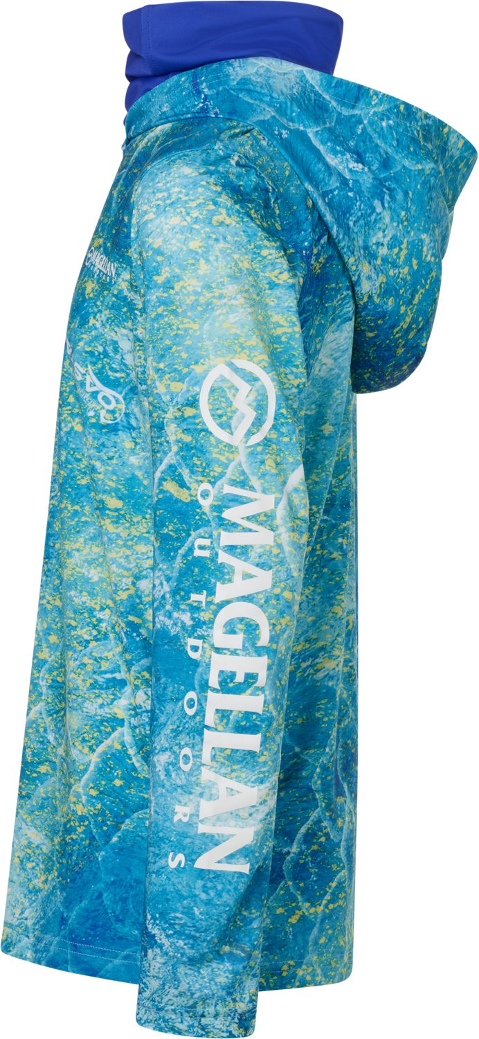 Magellan Outdoors Boys' Mossy Oak Coastal Gaiter Hoodie - view number 5