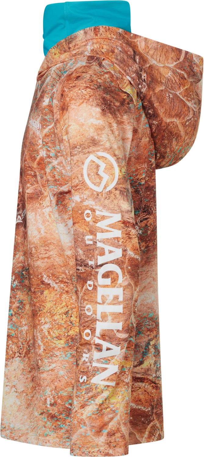 Magellan Outdoors Boys' Mossy Oak Coastal Gaiter Hoodie - view number 3