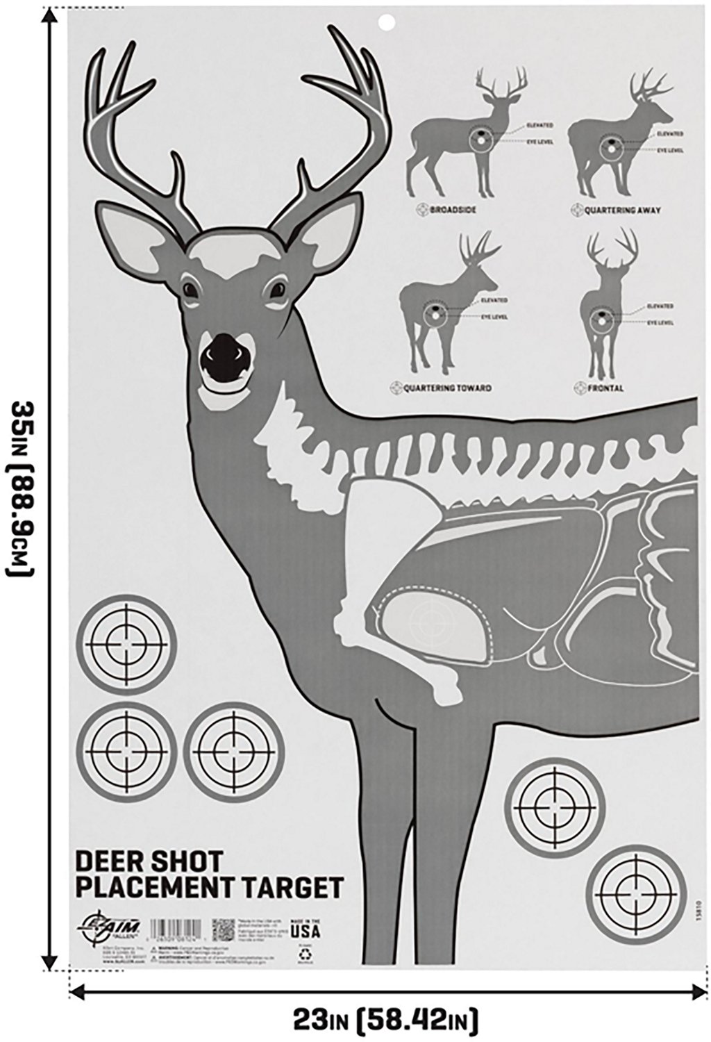 EZ Aim® Corrugated Deer Vital Target - view number 4