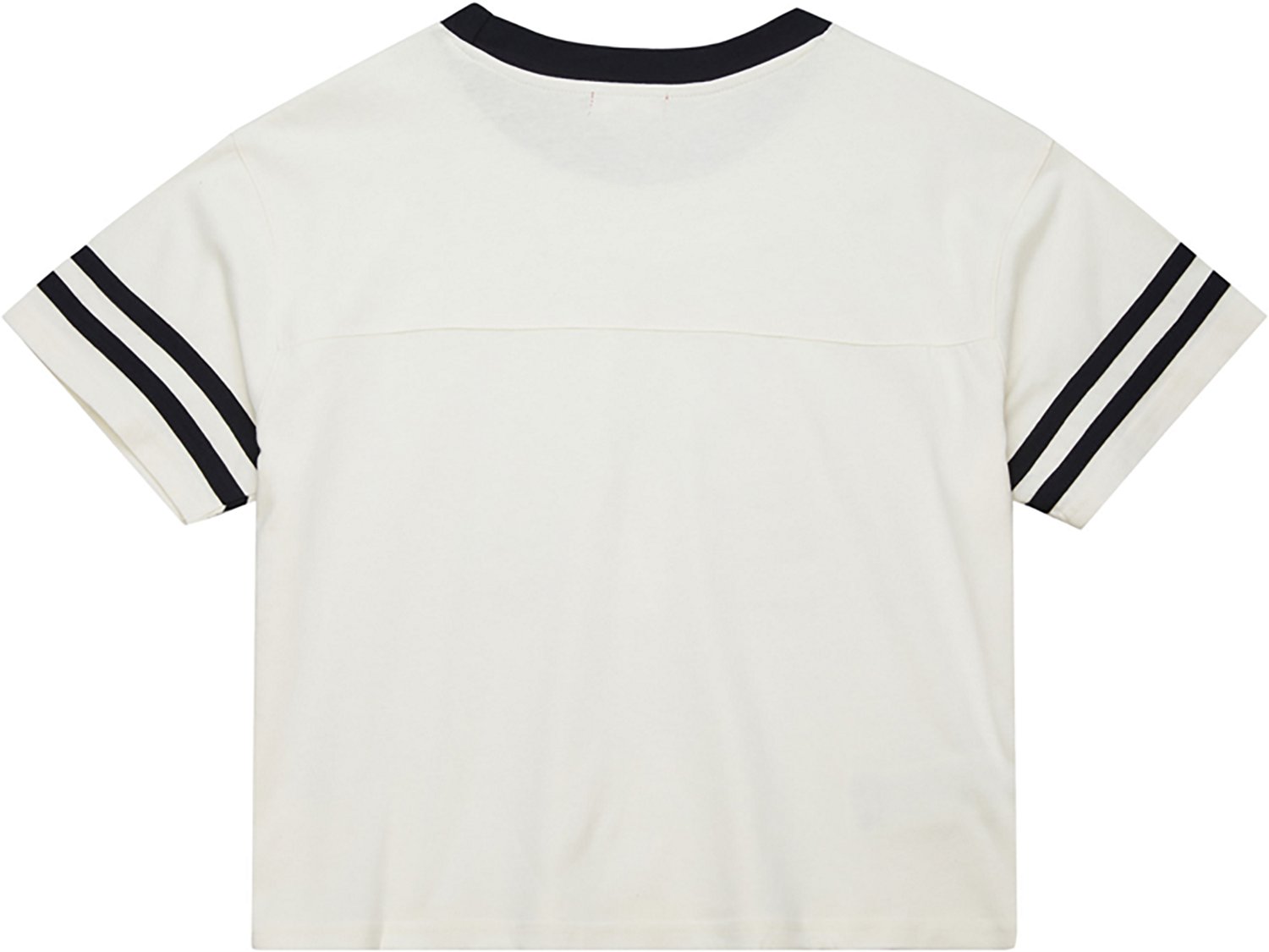 Mitchell & Ness Women's University of Georgia Bulldogs Cropped Yoke Short Sleeve T-shirt - view number 2