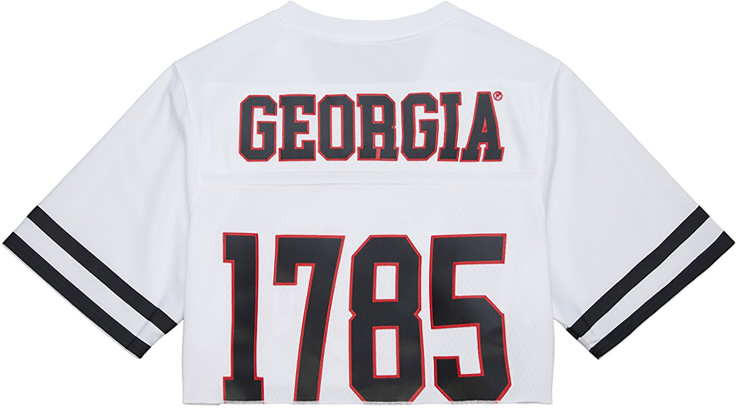 Mitchell & Ness Women's University of Georgia Bulldogs Cropped Fashion Short Sleeve Jersey - view number 2