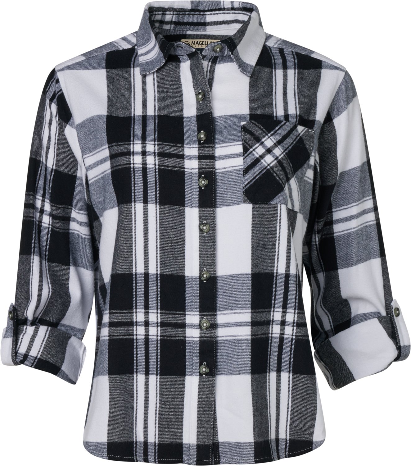 Magellan Outdoors Women's Willow Creek Midweight Flannel Shirt