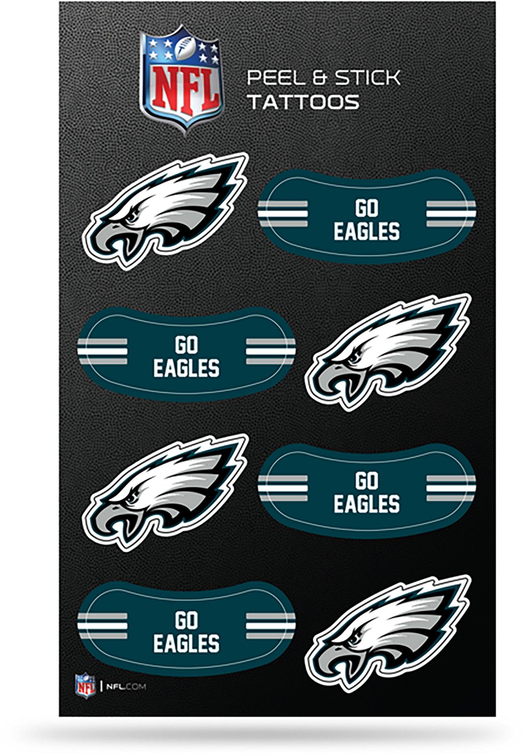 Tag Express Eagles VTT 3 in x 5 in Vertical Tattoo - view number 1