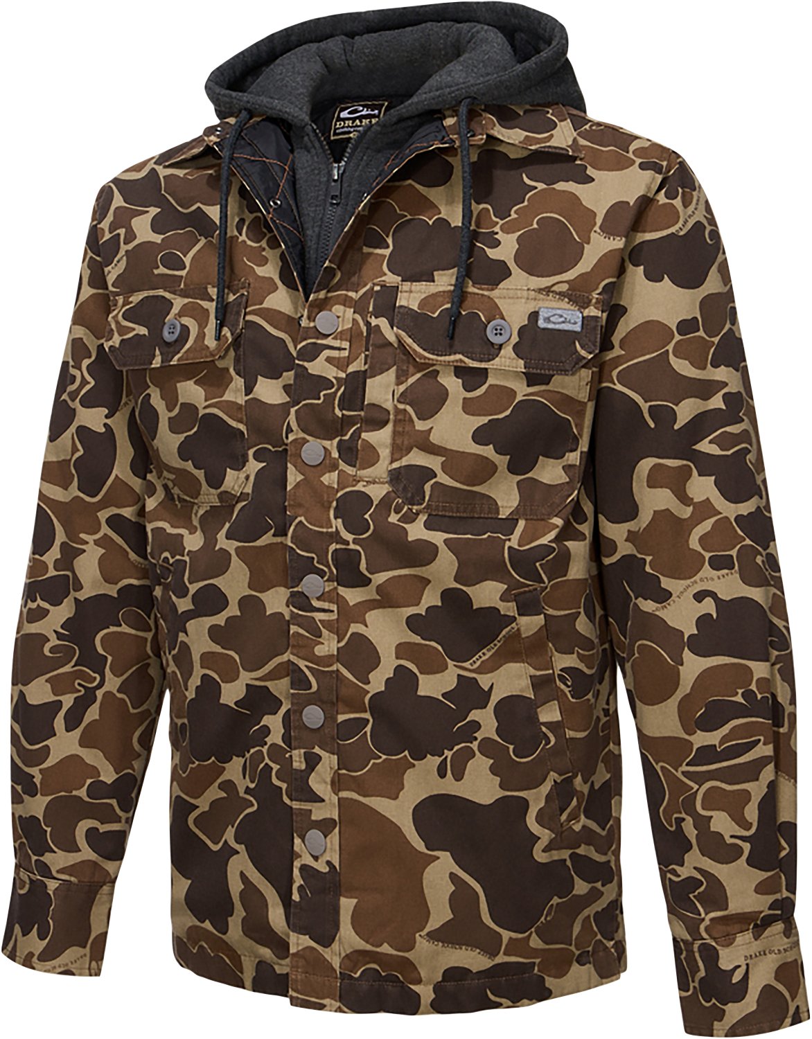 Drake Men's Campfire Canvas Camo Shacket