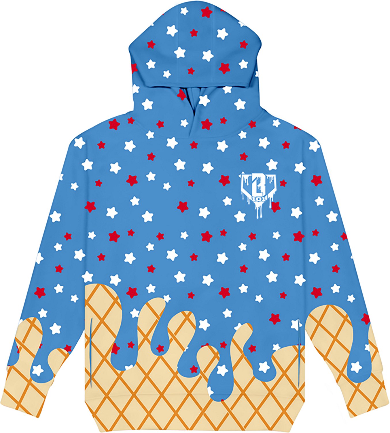 Baseball Lifestyle 101 Youth Ice Cream Hoodie  - view number 2