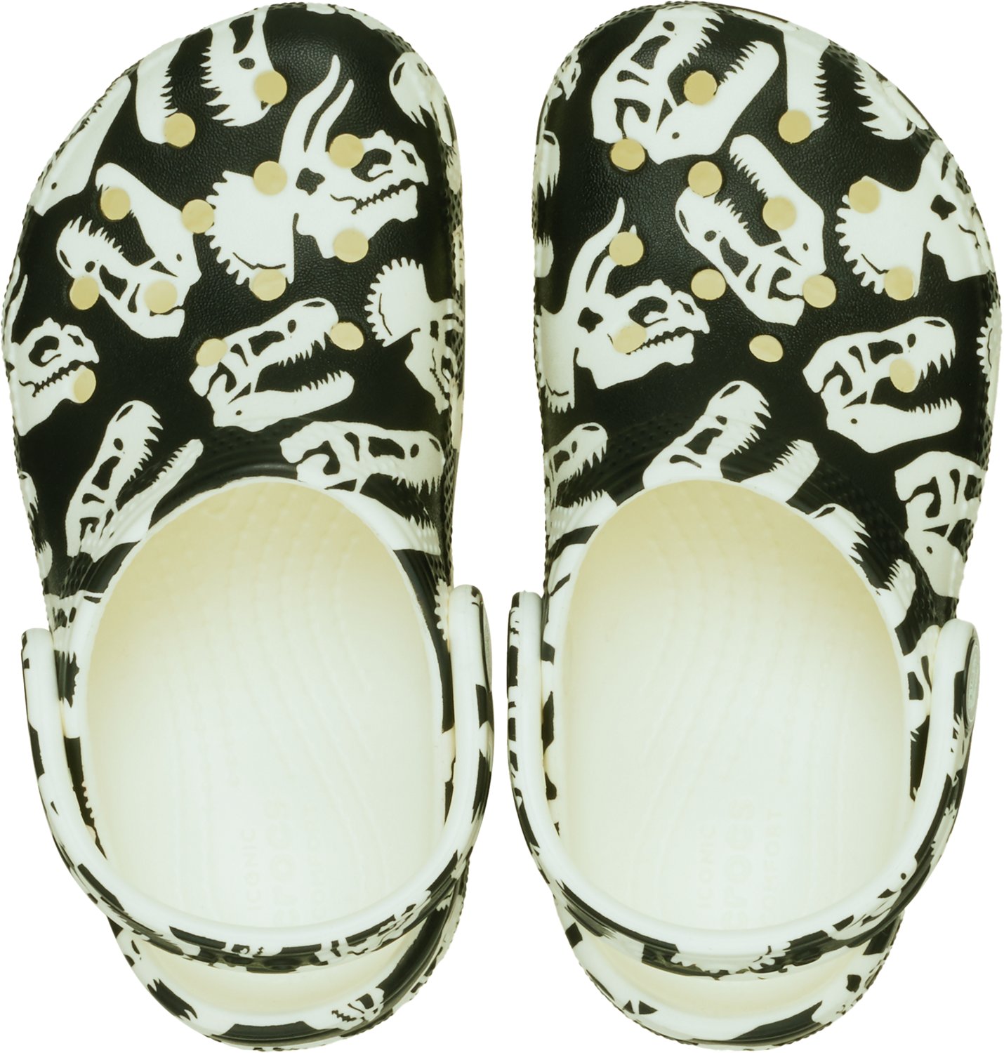 Crocs Toddlers' Classic Glow Dino Clogs - view number 5