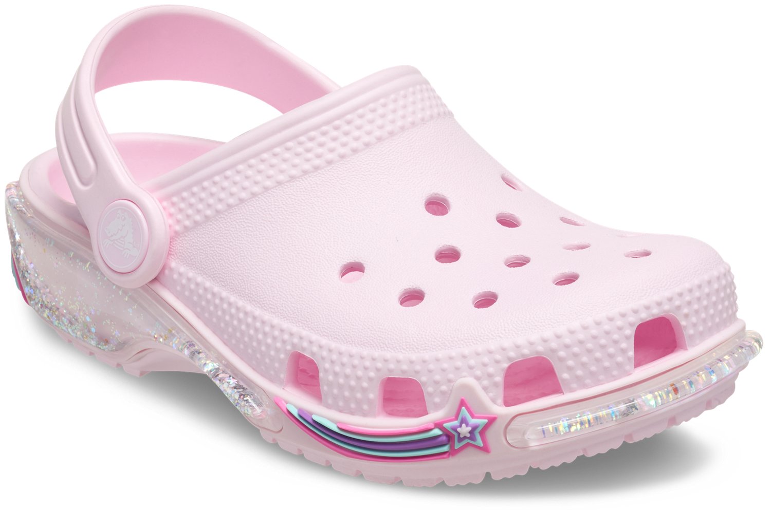 Crocs Toddlers' Classic Star Sparkle Shaker Clogs - view number 3