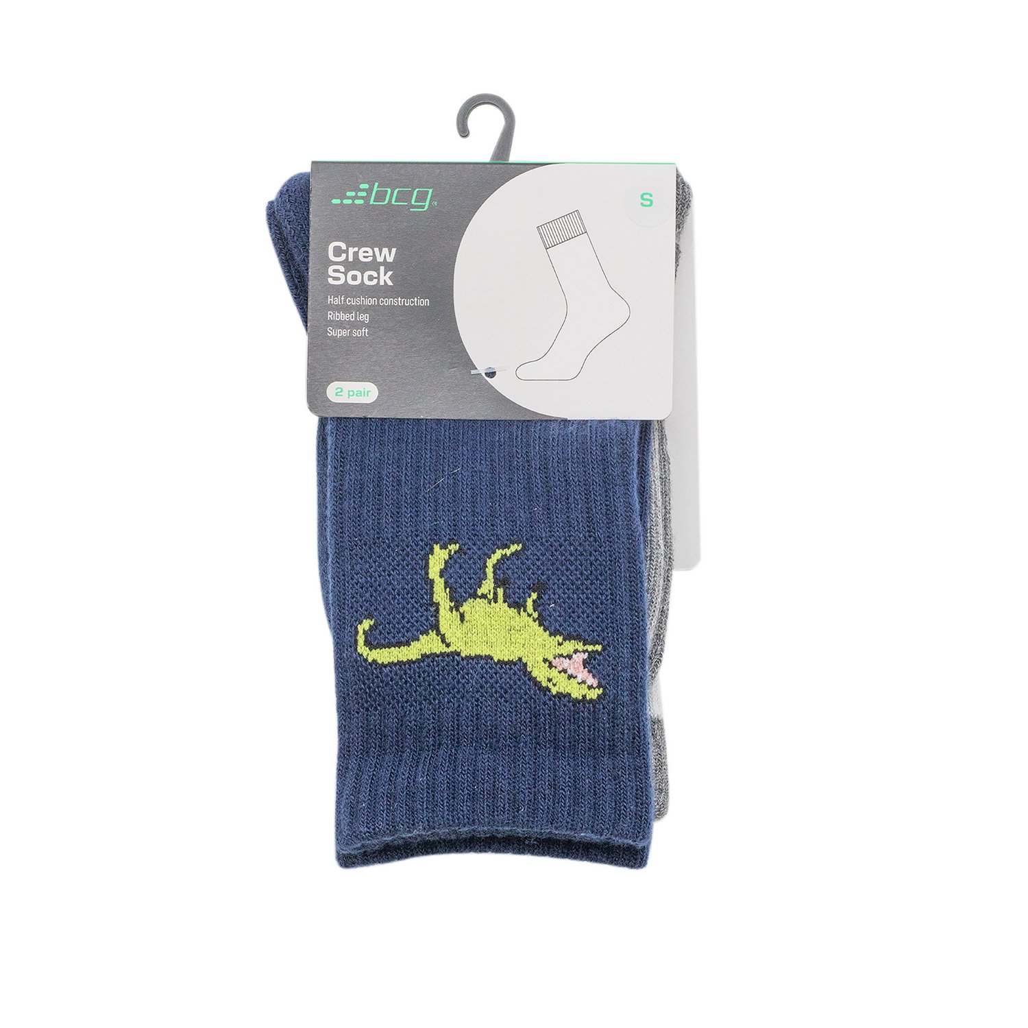 BCG Boys' Dino Varsity Crew Socks 2 Pack - view number 2