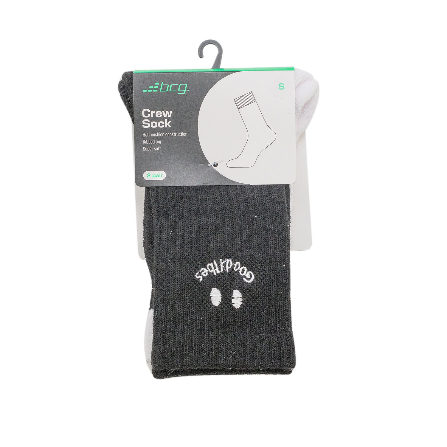 BCG Boys' Good Vibes Varsity Crew Socks 2 Pack - view number 3