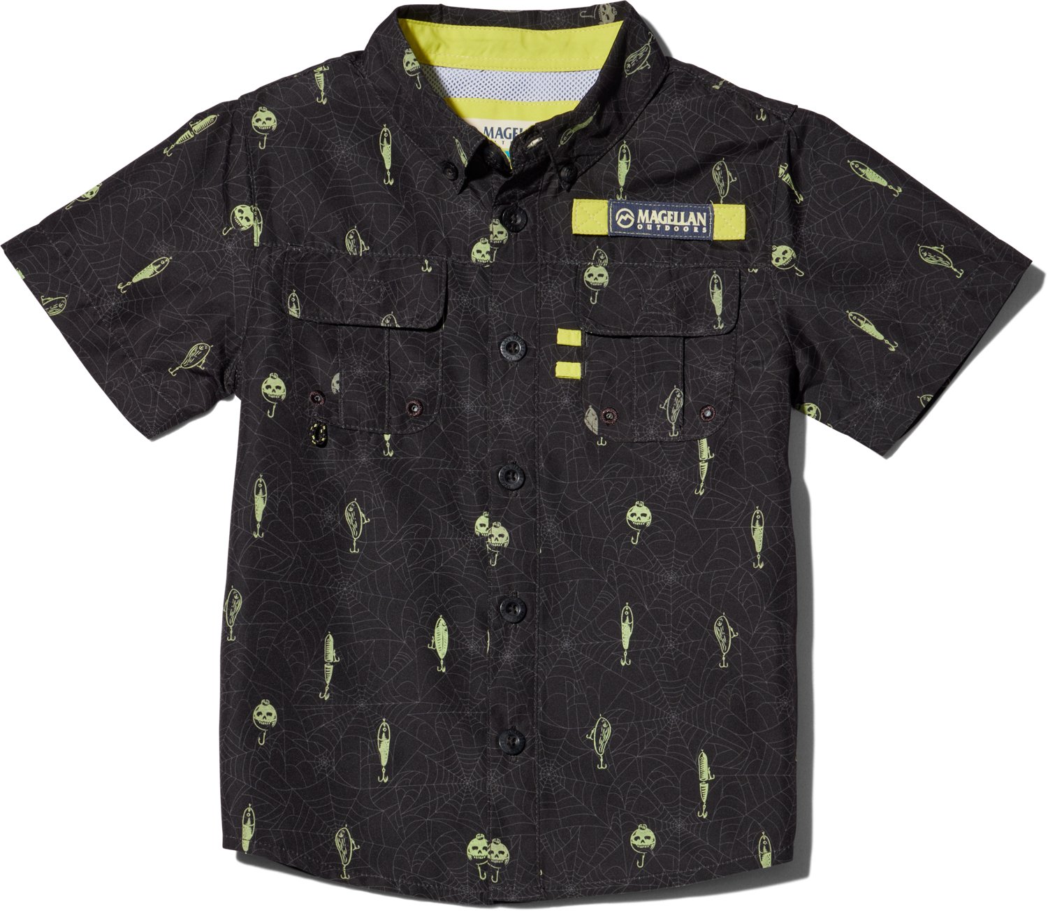 Magellan Outdoors Boys' 4-7 Laguna Madre Halloween Tangled Lures Fishing Shirt