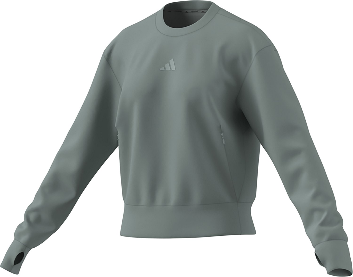 adidas Women's D4T Warm-Up Crewneck Sweatshirt - view number 5