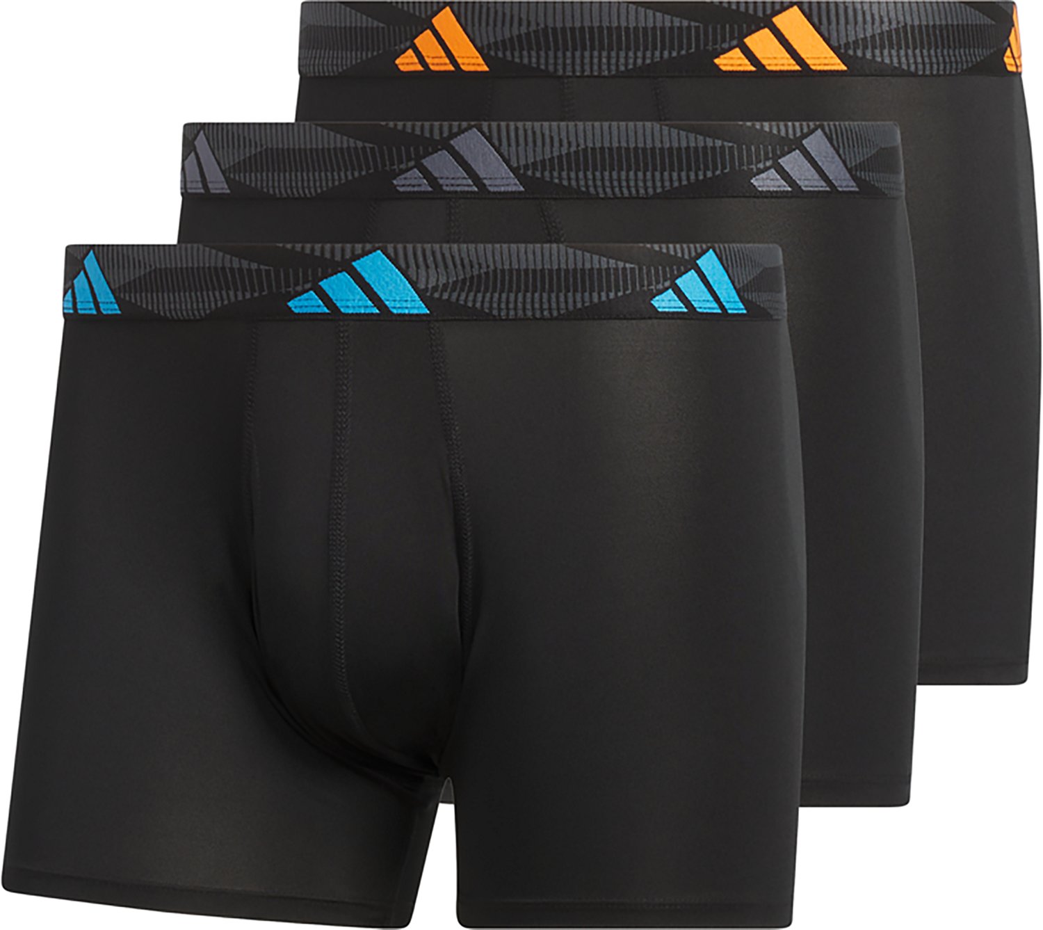 adidas Men's Performance Microfiber Trunk Briefs 3-Pack