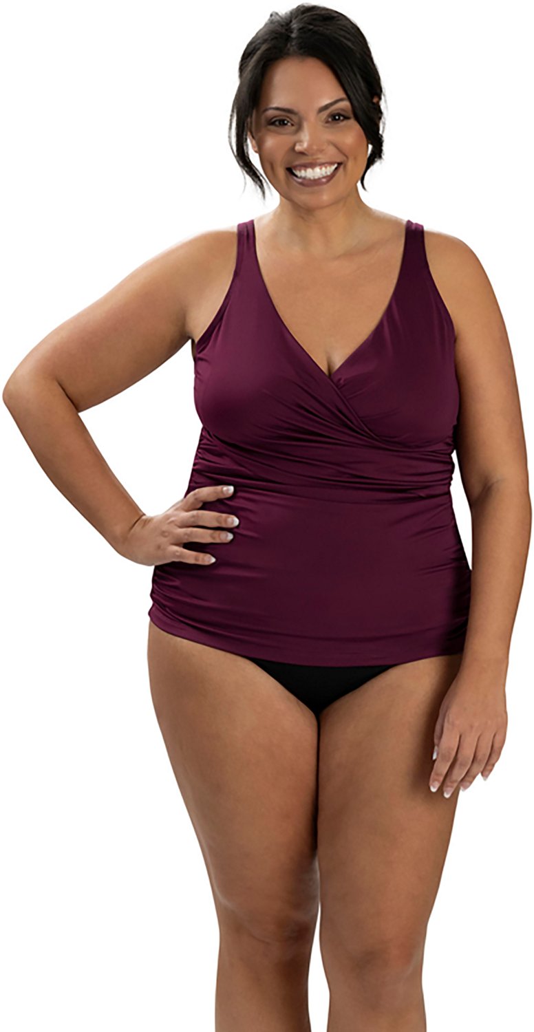 Dolfin Women's Solid Wrap Tankini - view number 3