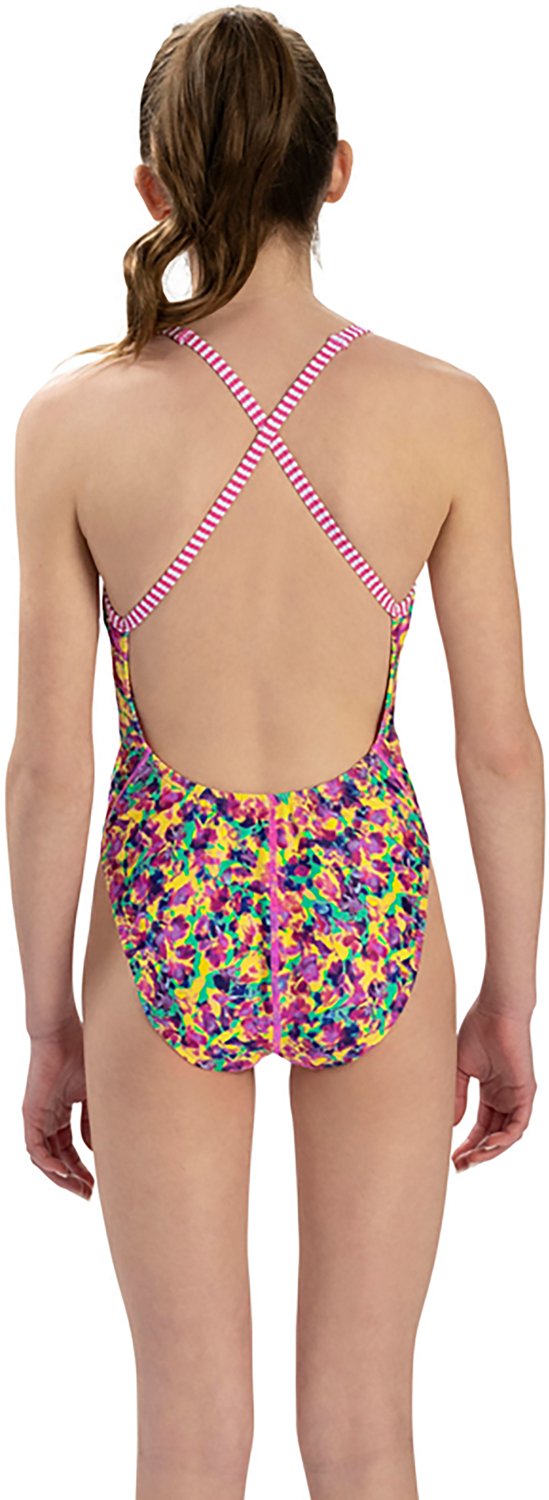 Dolfin Women's Print Diver Back One-Piece Swimsuit
