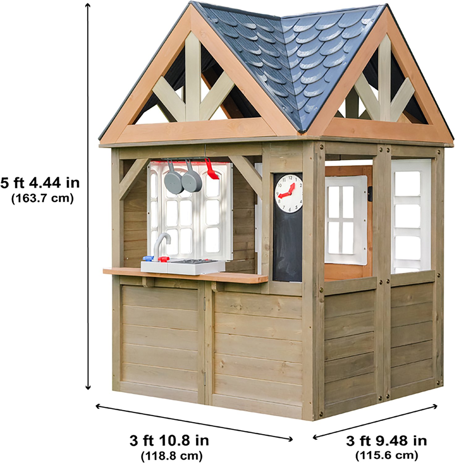Greystone Wooden Kitchen Doorbell Outdoor Playhouse - view number 2