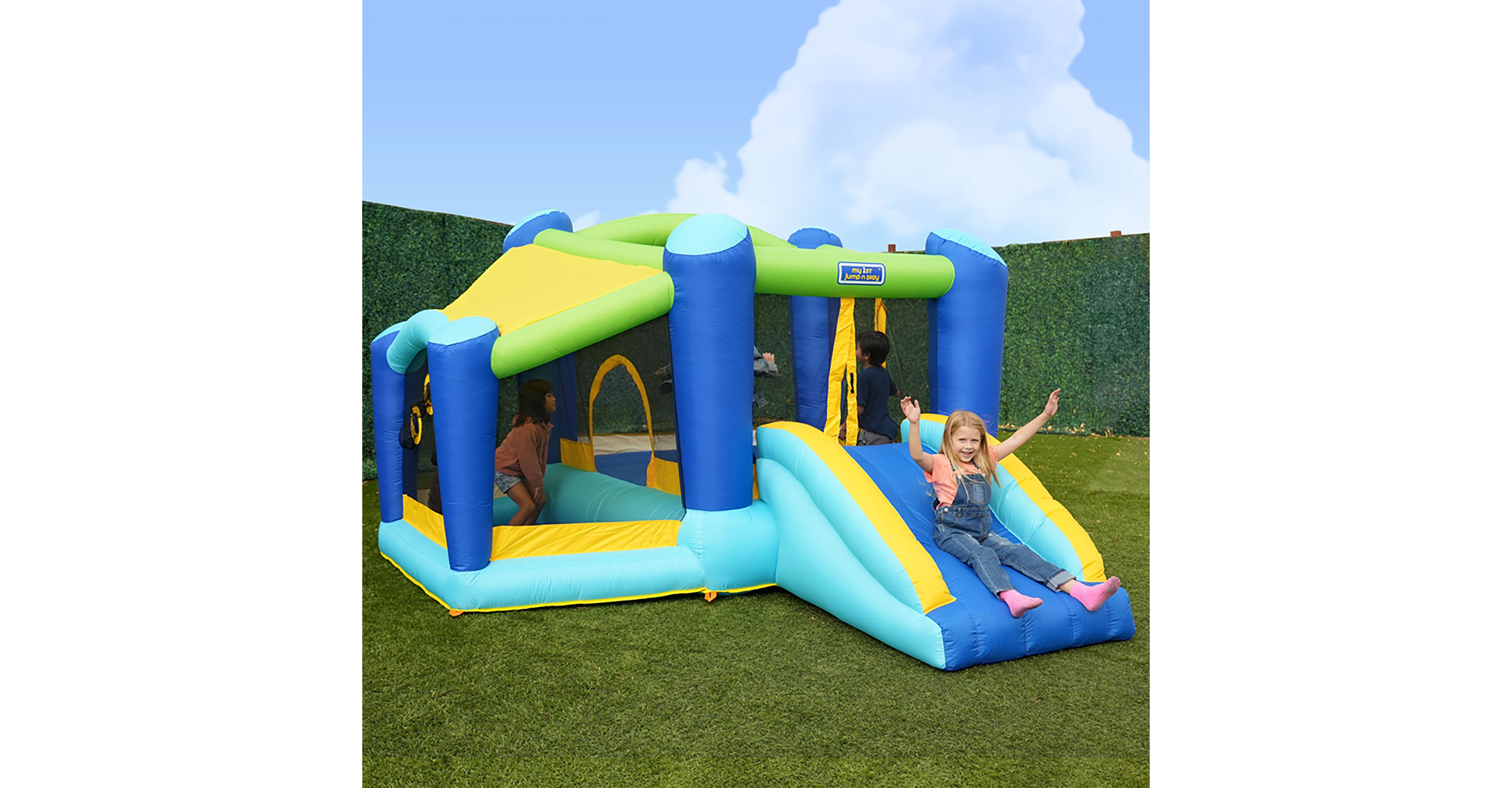 Sportspower My First Jump 'n Slide Bounce House with Ball Pit