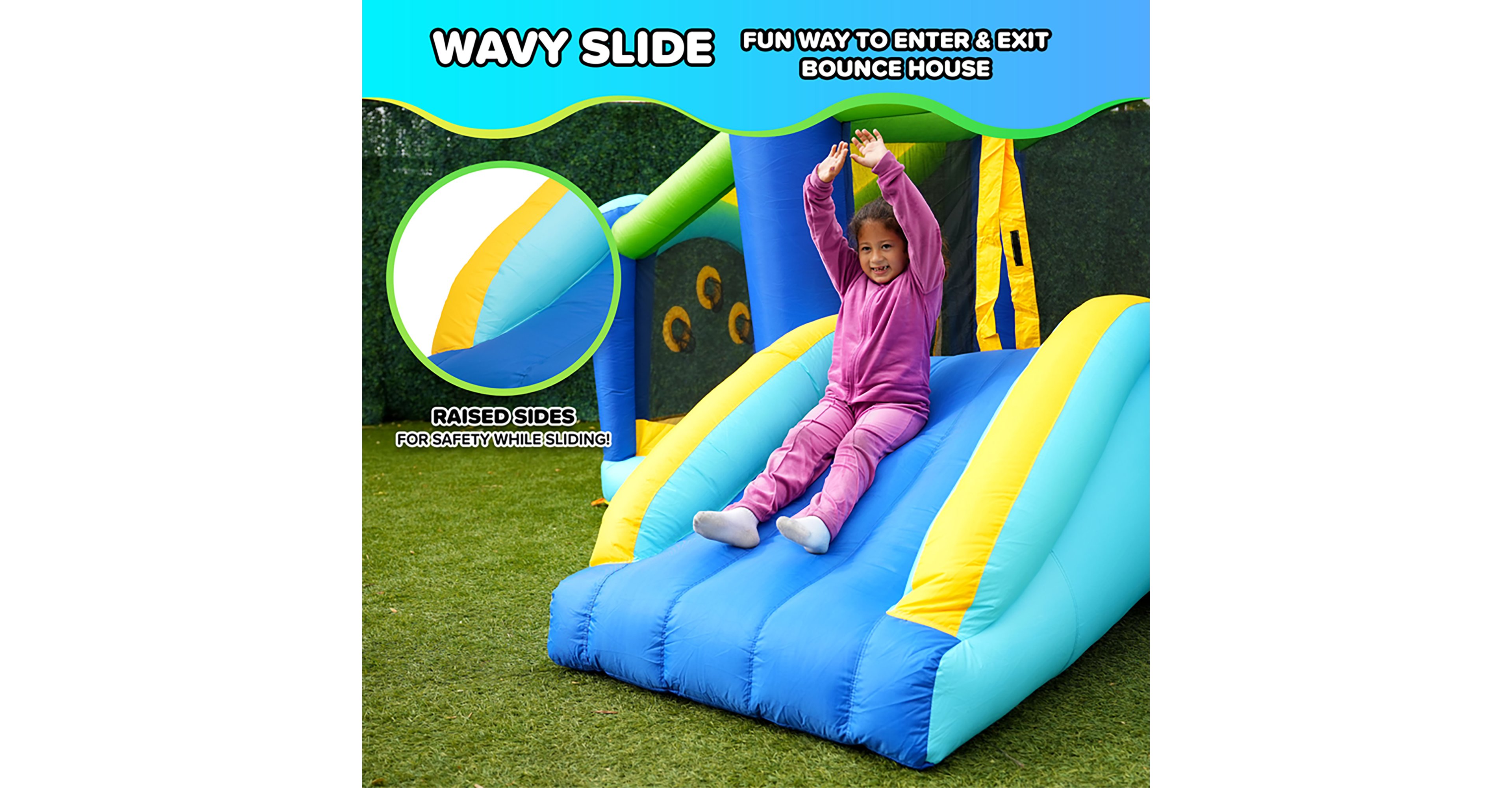 Sportspower My First Jump 'n Slide Bounce House with Ball Pit