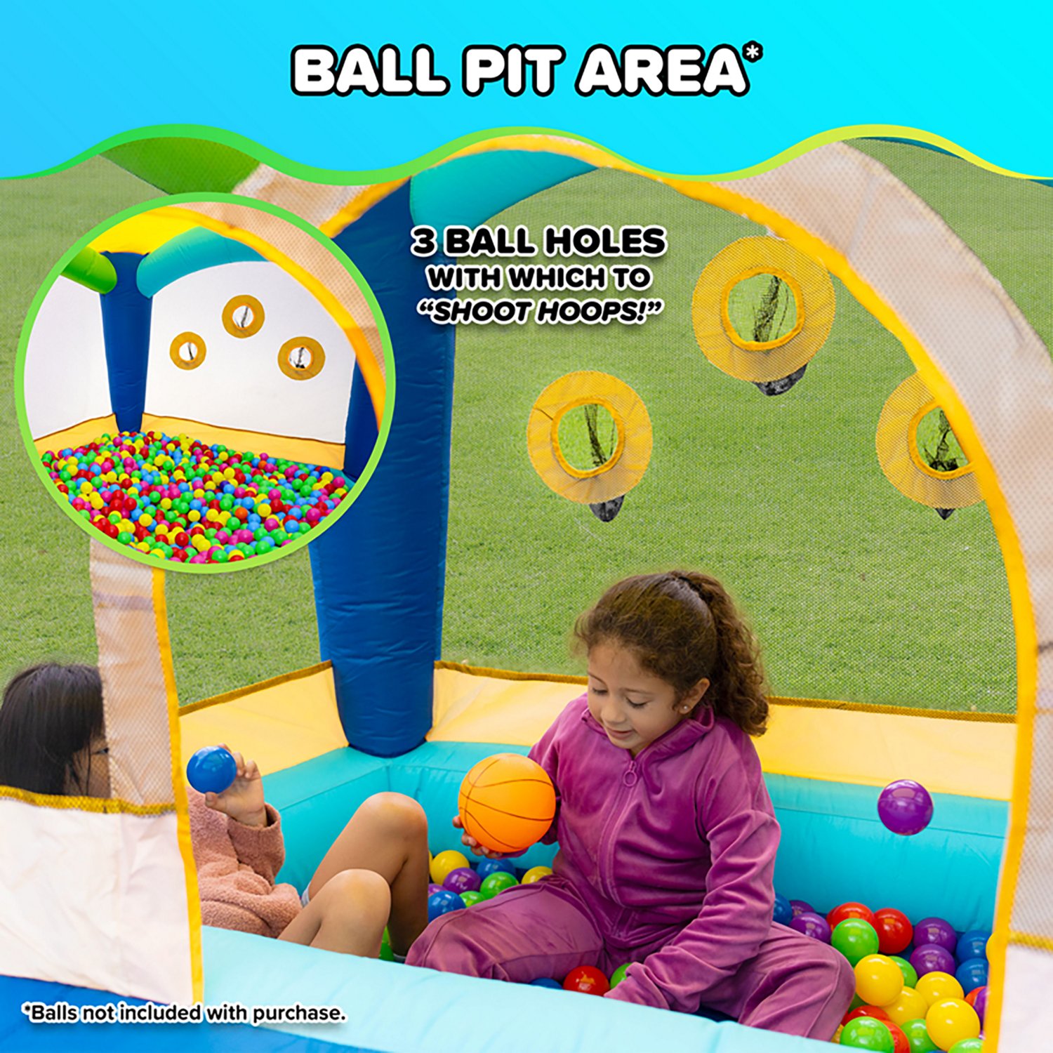 Sportspower My First Jump 'n Slide Bounce House with Ball Pit - view number 6