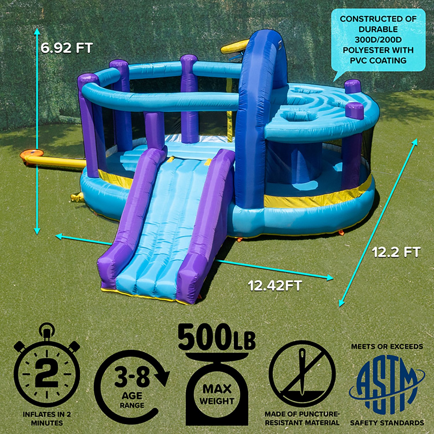 Sportspower Whack-A-Play Bounce House and Basketball Hoop - view number 4