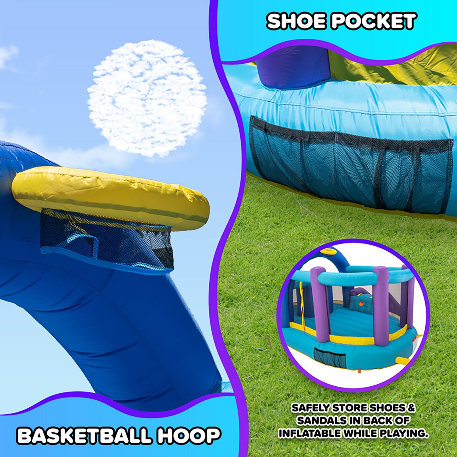 Sportspower Whack-A-Play Bounce House and Basketball Hoop - view number 8
