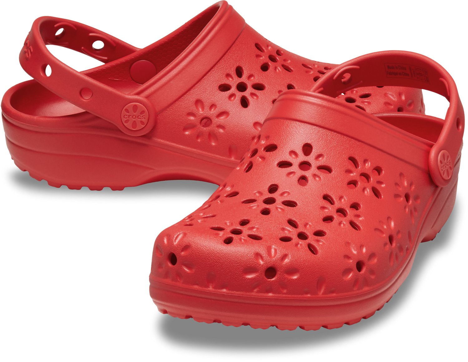 Crocs Adults' Classic Floral Cut Clogs