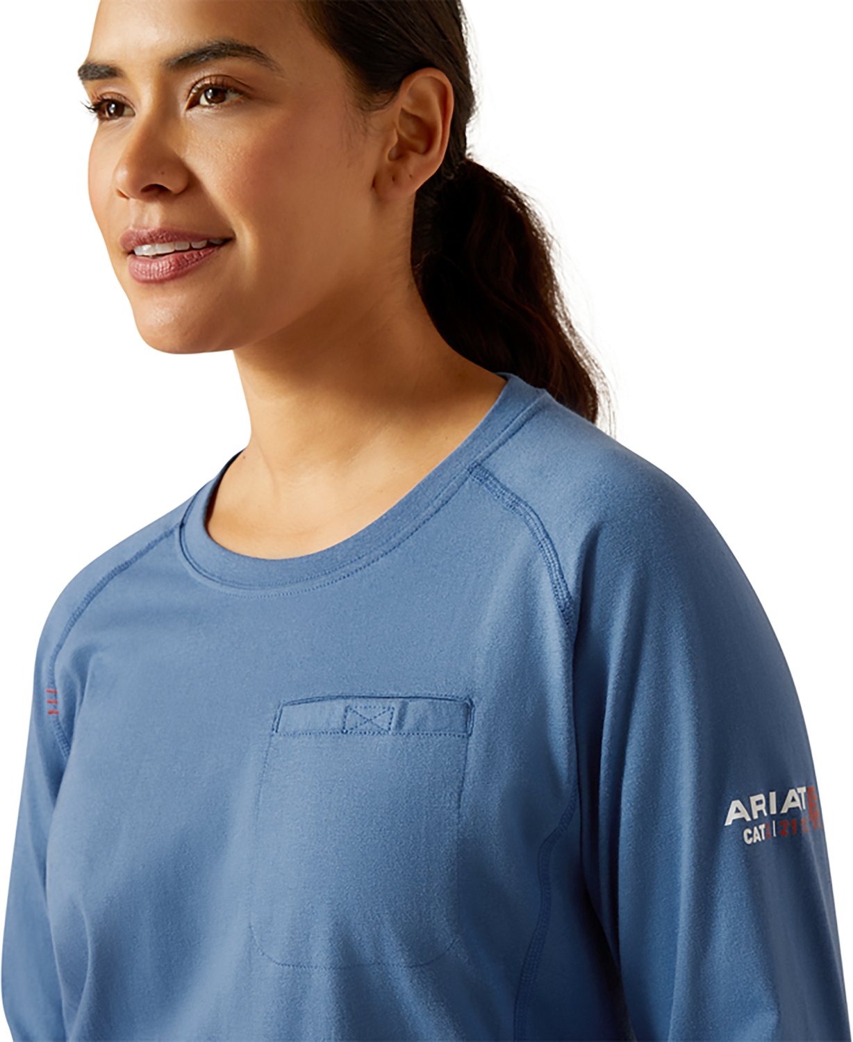 Ariat Women's FR Air Crew Long Sleeve Work Shirt - view number 3