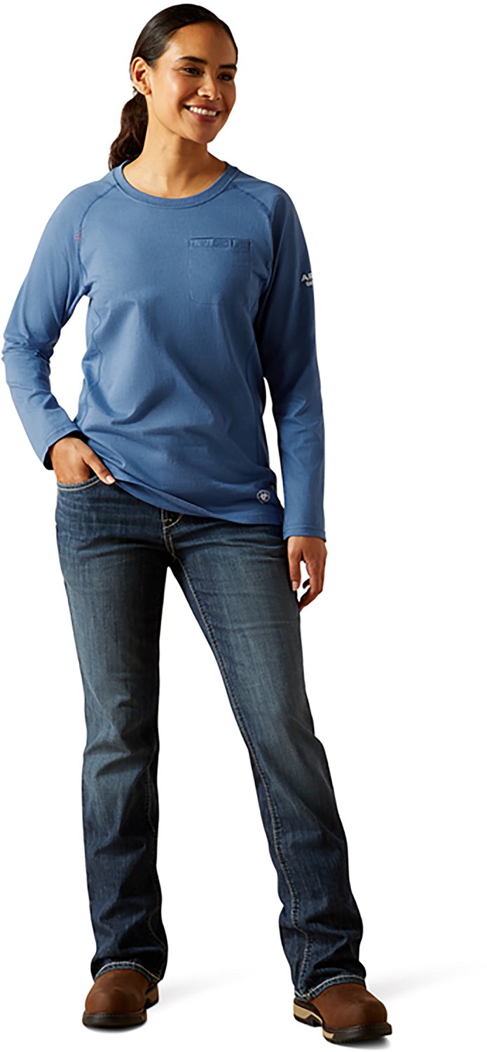 Ariat Women's FR Air Crew Long Sleeve Work Shirt - view number 5