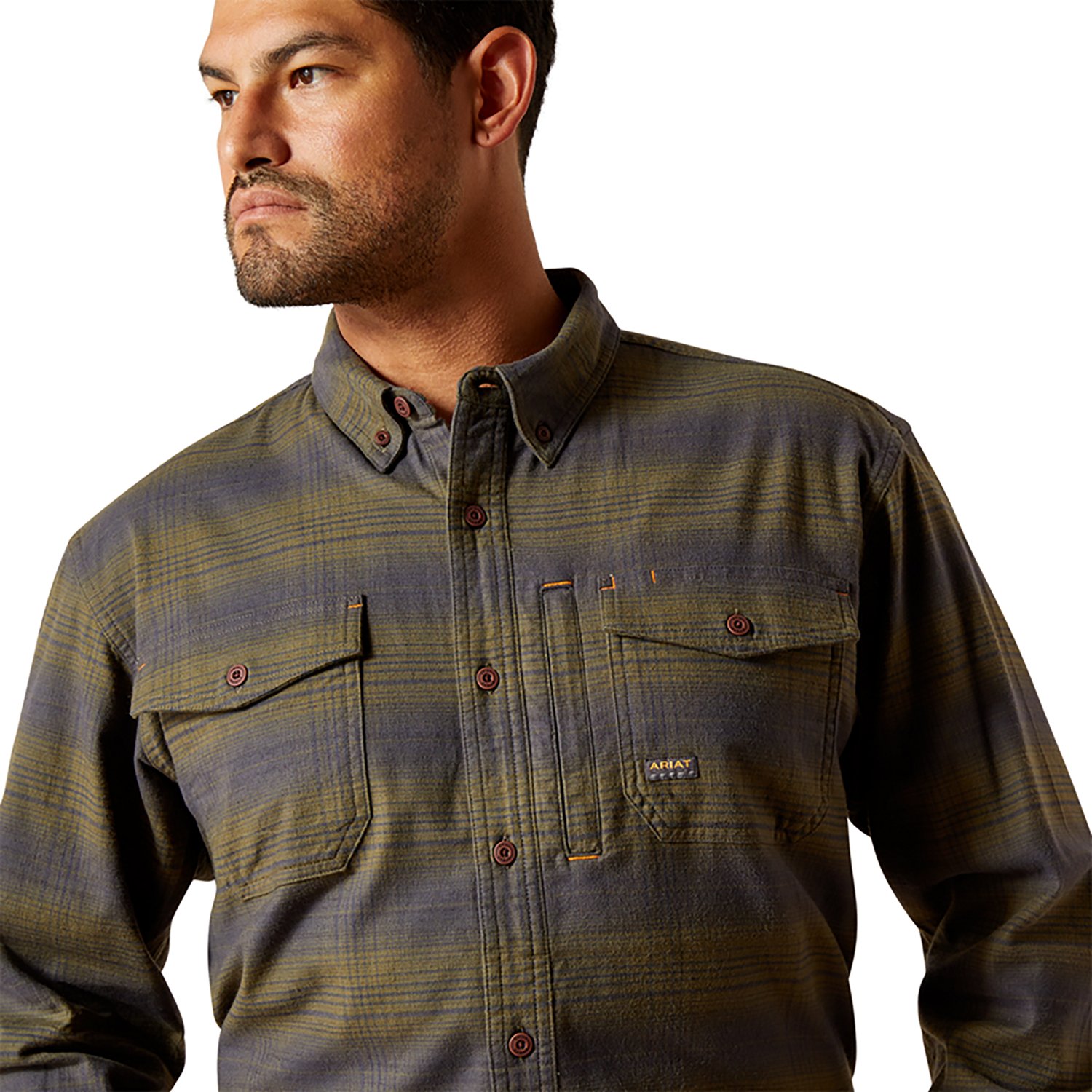 Ariat Men's Rebar Flannel DuraStretch Work Shirt - view number 3
