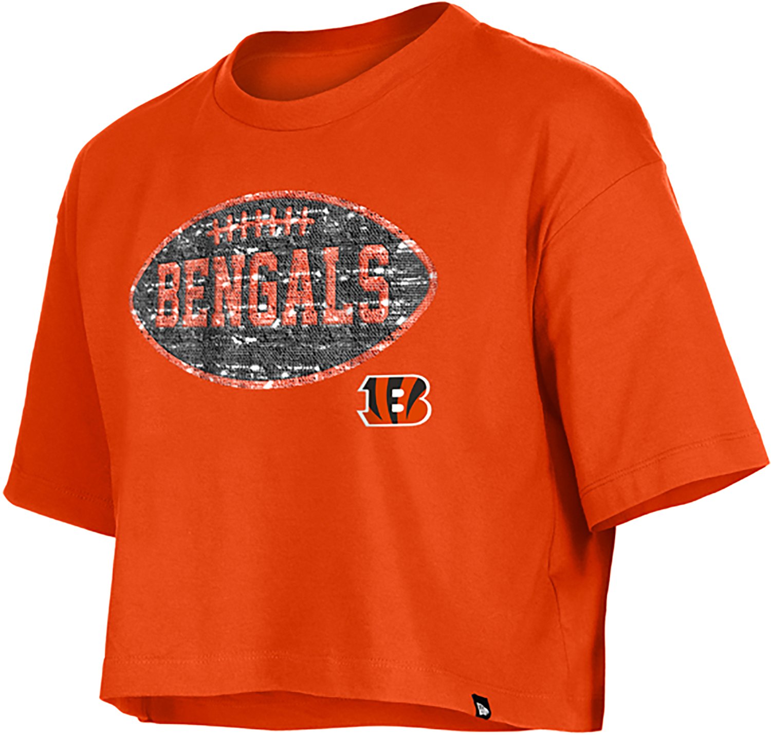 New Era Girls' Bengals Flip Sequins T-shirt - view number 2