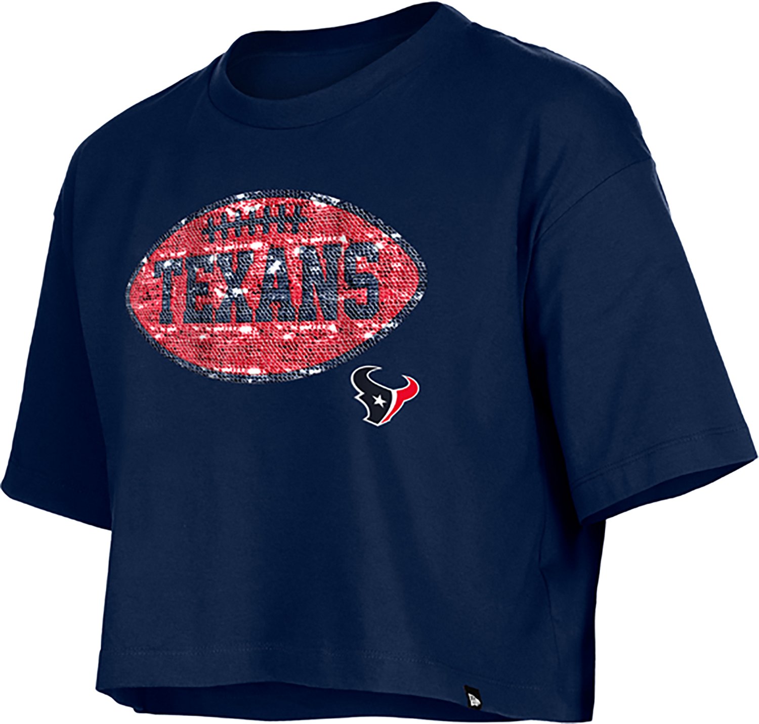 New Era Girls' Houston Texans Flip Sequins Graphic T-shirt - view number 2