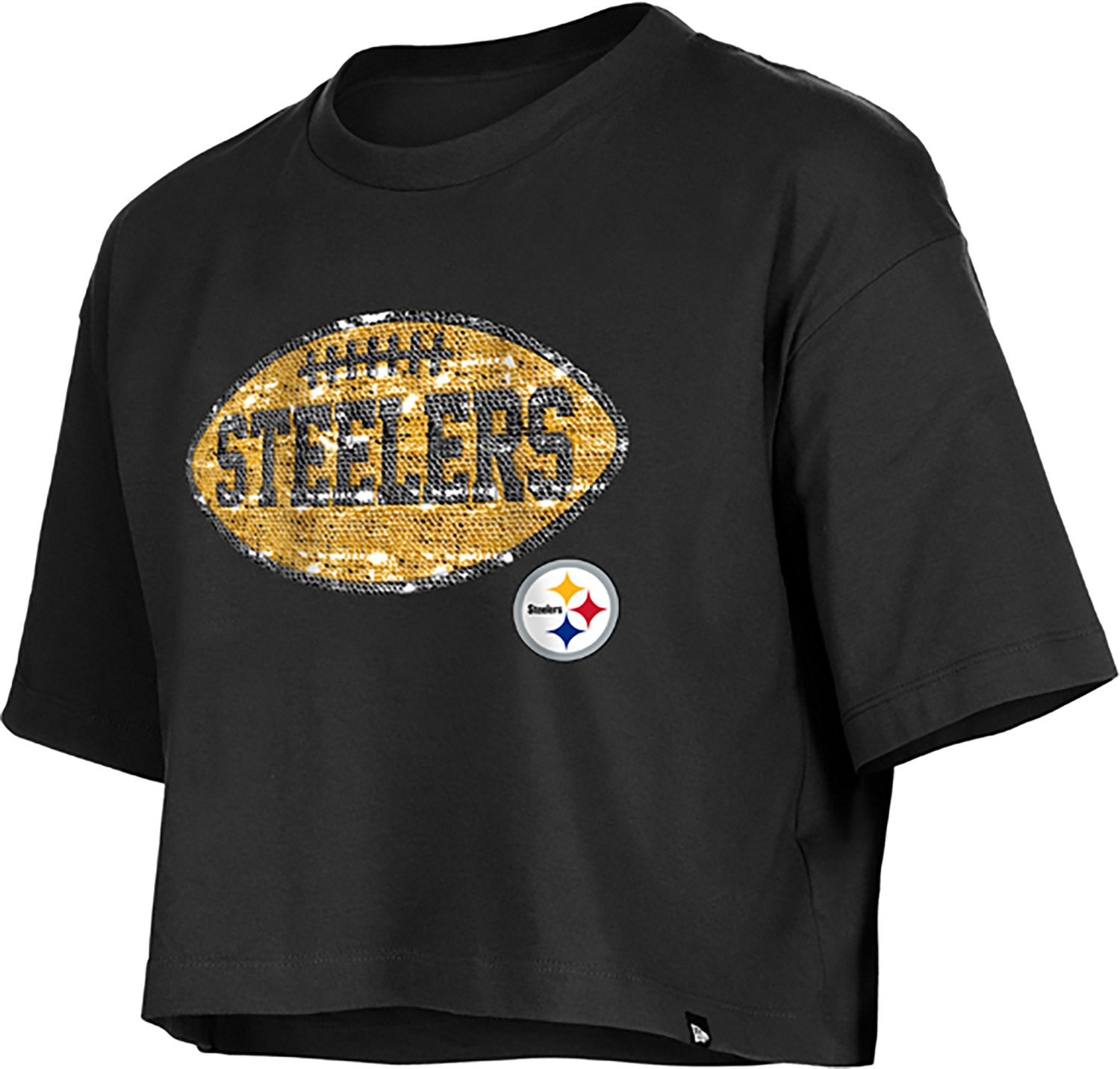 New Era Girls' Steelers Flip Sequins T-shirt - view number 2