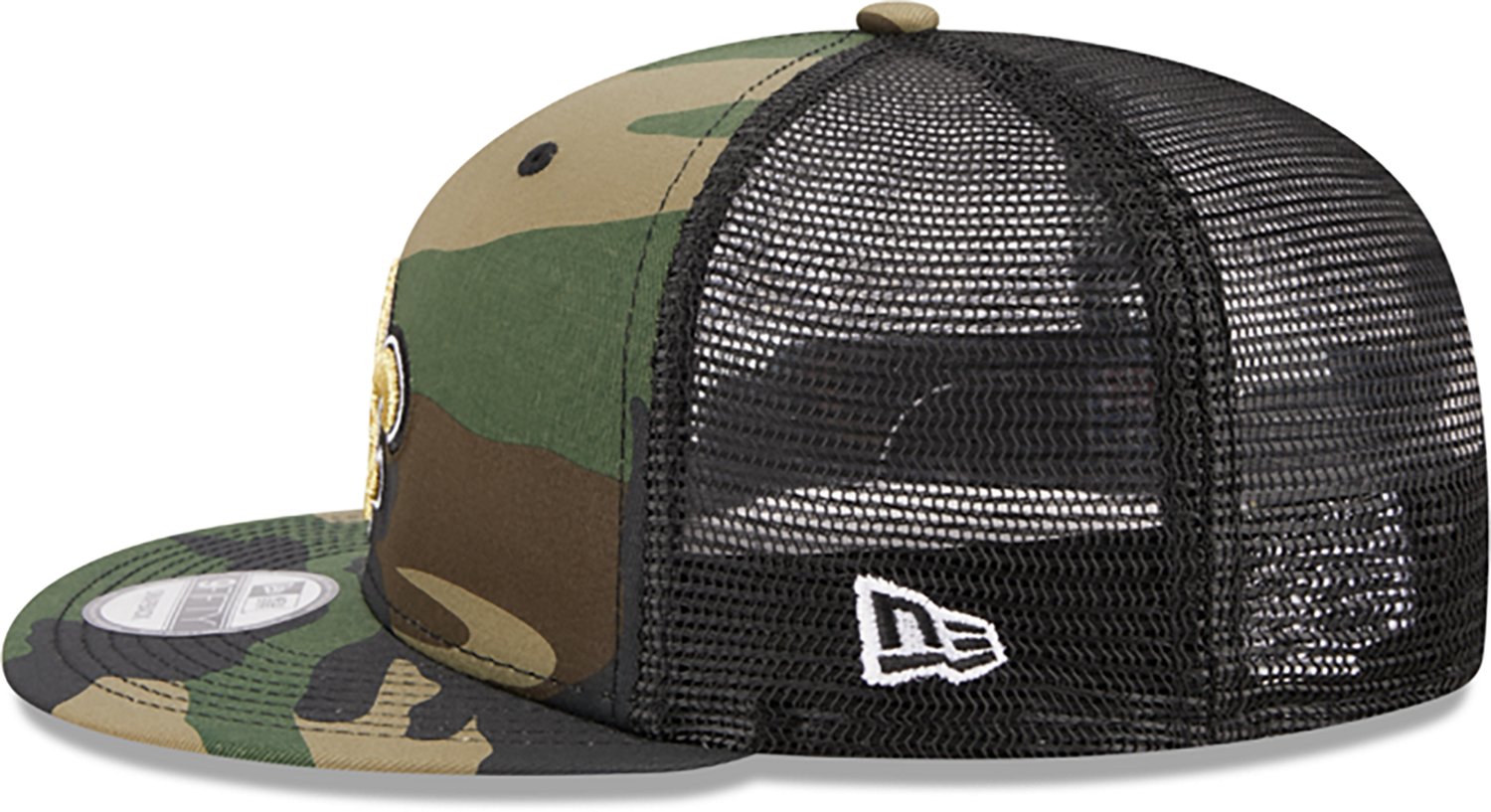 New Era Men's New Orleans Saints EG OTC Camo Trucker 9FIFTY Cap  - view number 4