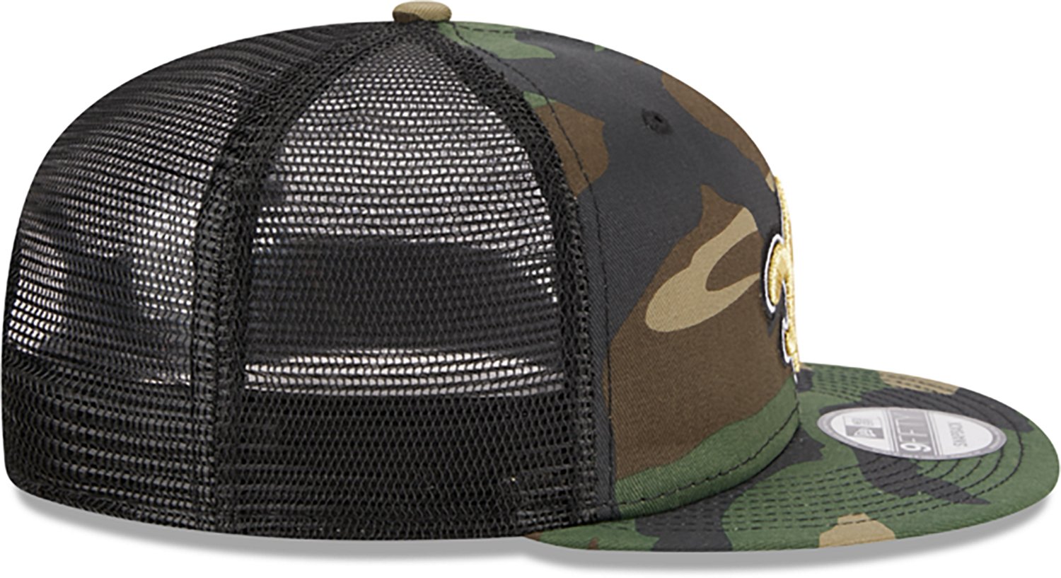 New Era Men's New Orleans Saints EG OTC Camo Trucker 9FIFTY Cap  - view number 5