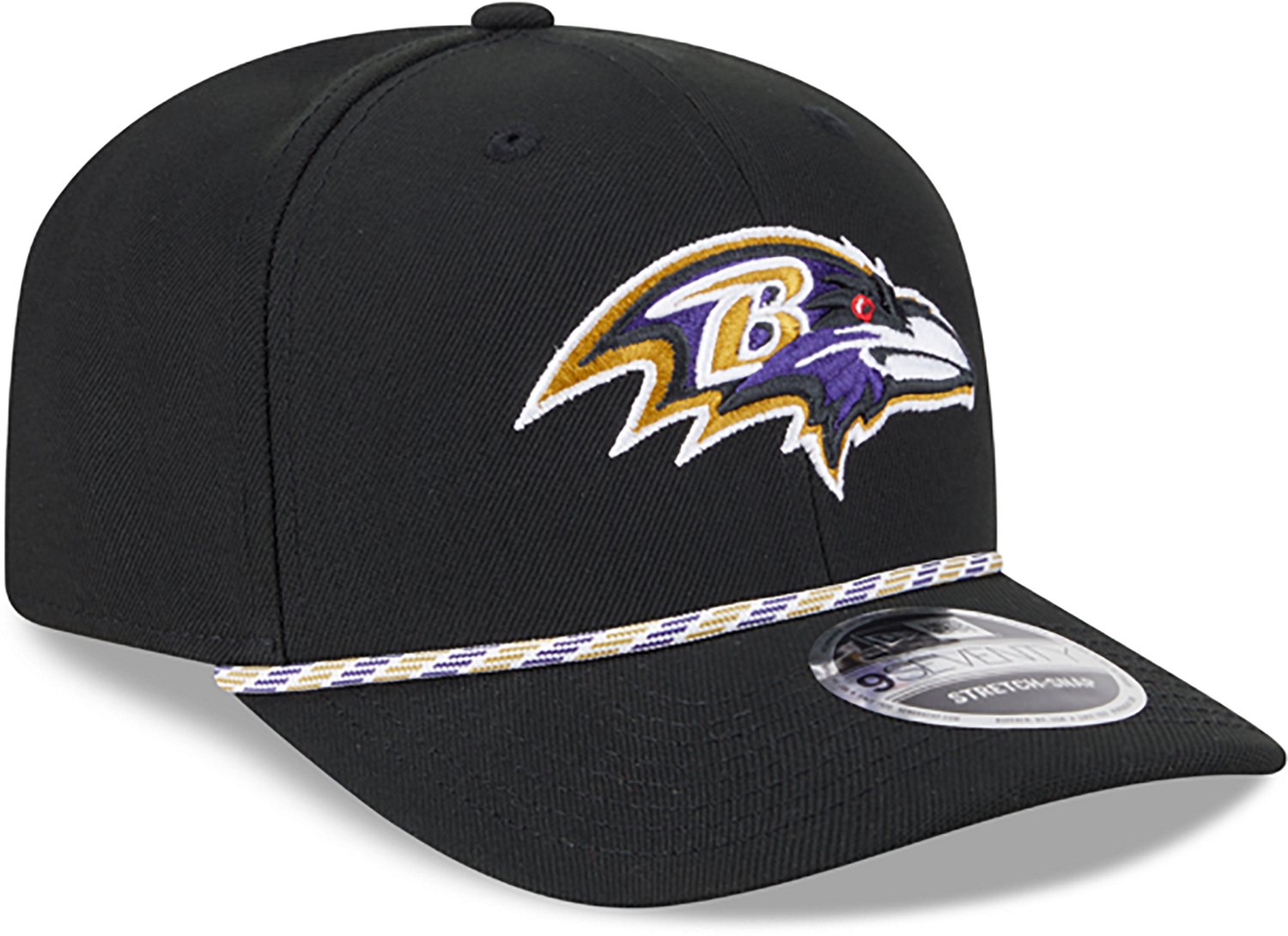 New Era Men's Ravens Multi Rope OTC 9SEVENTY Cap - view number 3