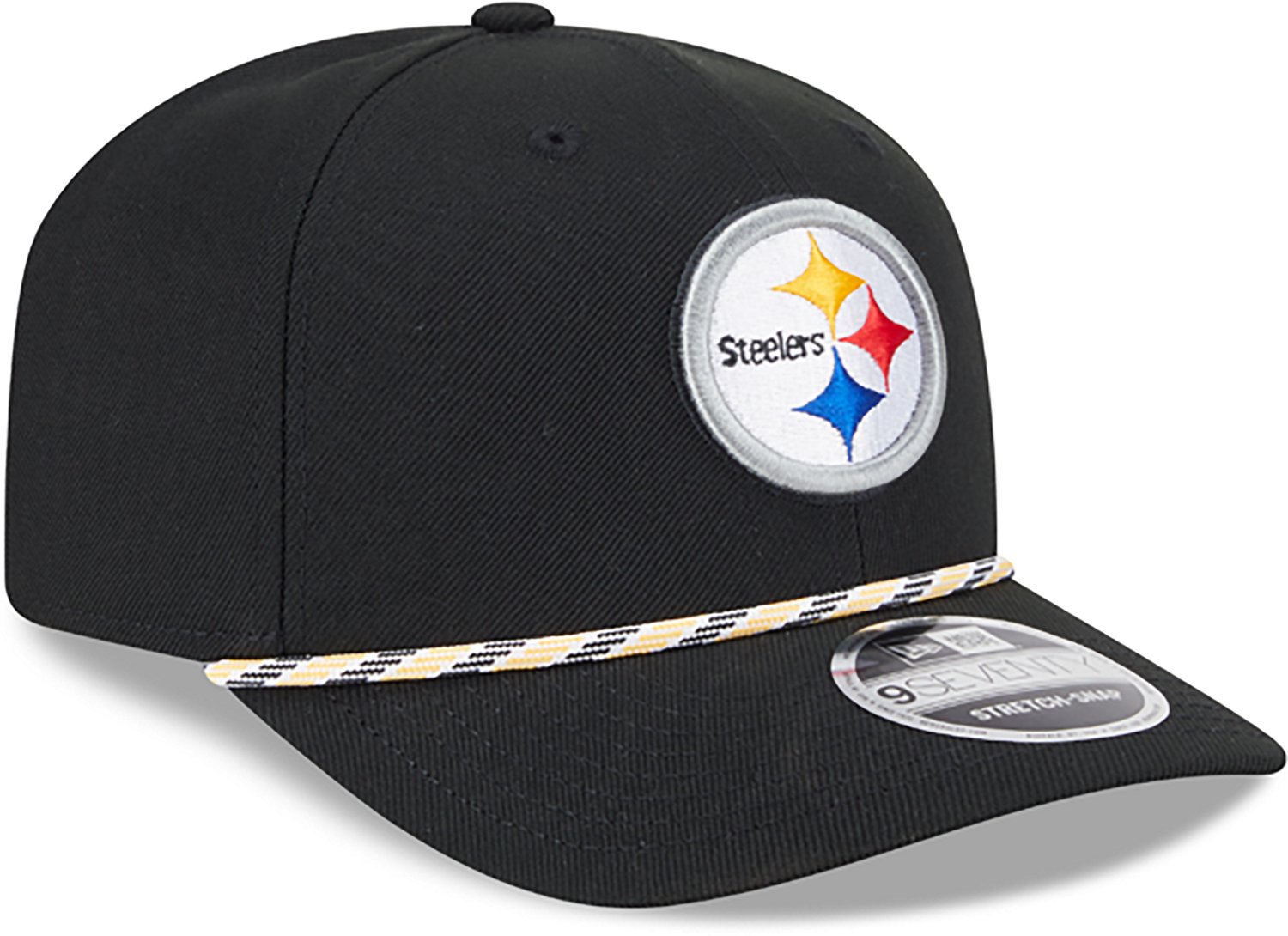 New Era Men's Pittsburgh Steelers Multi-Rope OTC 9SEVENTY Cap  - view number 3