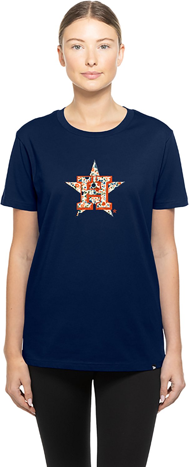New Era Women's Houston Astros Ditsy Print Fill Scoop Neck T-shirt - view number 2
