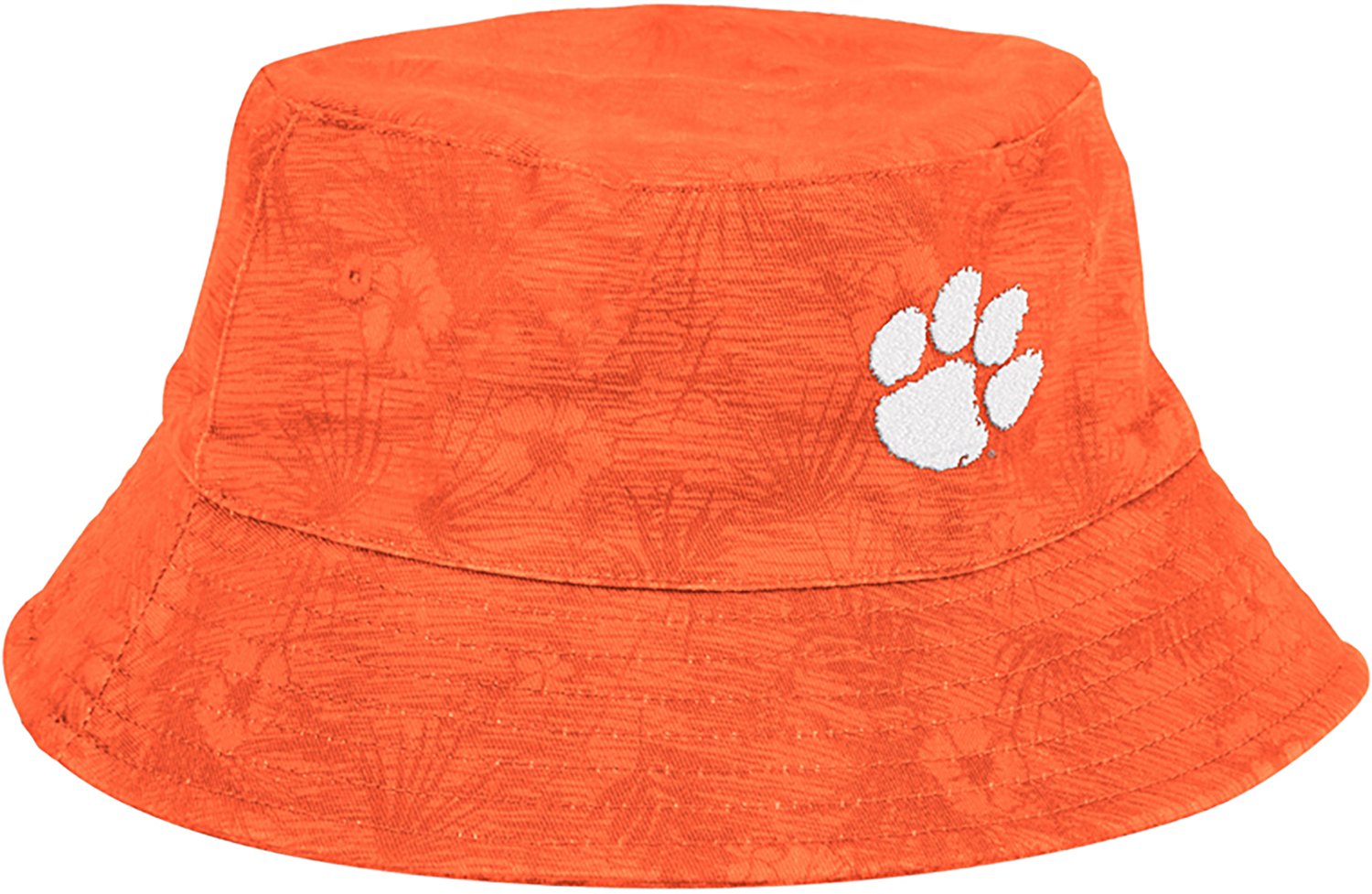 Colosseum Athletics Men's Clemson University Tigers Groves Cabana Bucket Hat - view number 3