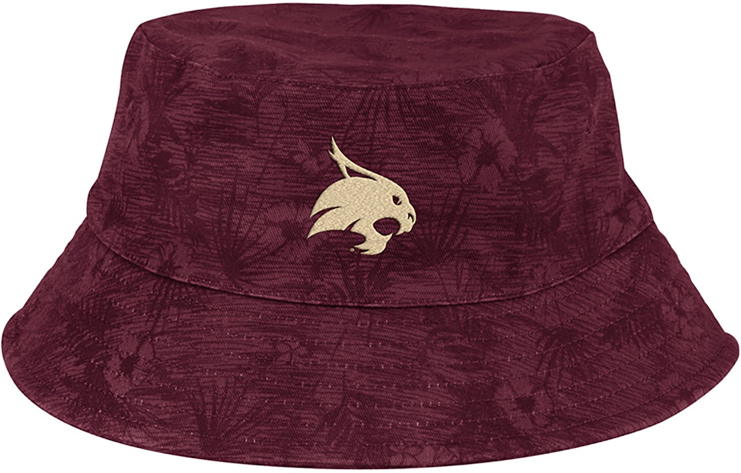 Colosseum Athletics Men's Texas State University Bobcats Groves Cabana Bucket Hat - view number 2