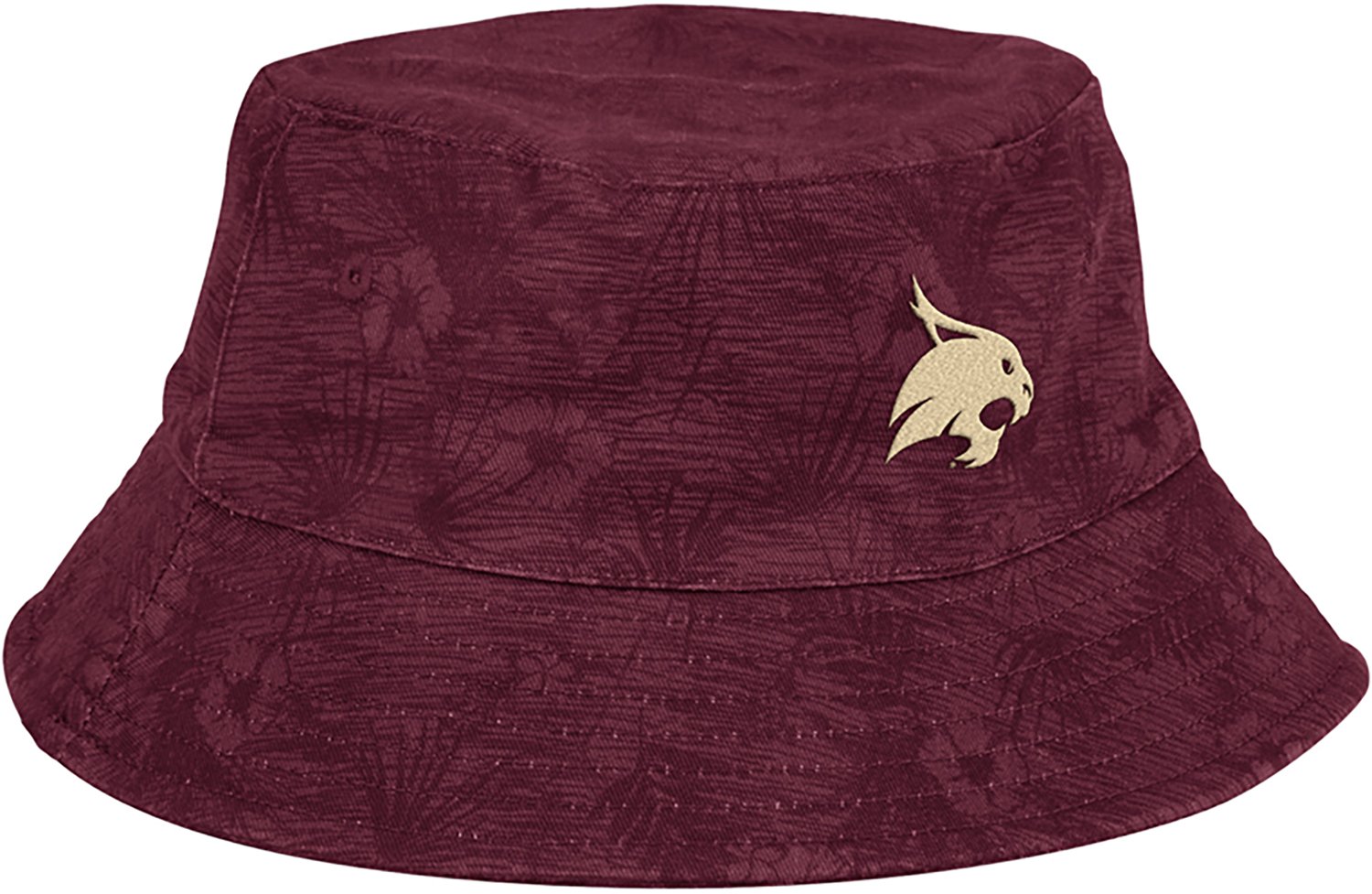 Colosseum Athletics Men's Texas State University Bobcats Groves Cabana Bucket Hat - view number 3